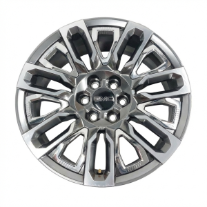 2024-2025 GMC Yukon XL Gray 22x9 7-Spoke Machined Gray Alloy Wheel with Inserts (Used OEM)
