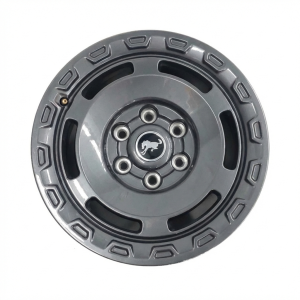 2021-2025 Ford Bronco Black 17x8.5 Slotted Spoke Painted Charcoal Alloy Wheel (New OEM)