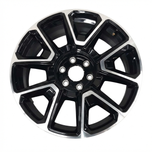 2021-2025 Chevrolet Suburban Black 22x9 10-Spoke Machined Black Alloy Wheel (Used OEM)