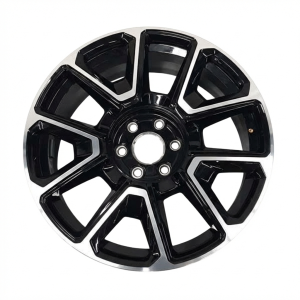 2021-2025 Chevrolet Suburban Black 22x9 10-Spoke Machined Black Alloy Wheel (Used OEM)