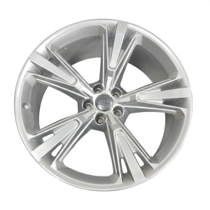 2019-2023 Audi Q8 Silver 21x10 5-Spoke Silver Painted Alloy Wheel (Used OEM)