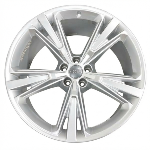 2019-2023 Audi Q8 Silver 21x10 5-Spoke Silver Painted Alloy Wheel (Used OEM)