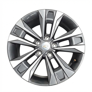 2025-2026 Chevrolet Equinox Gray 17-inch Double Spoke Machined Charcoal Alloy Wheel (Used OEM)