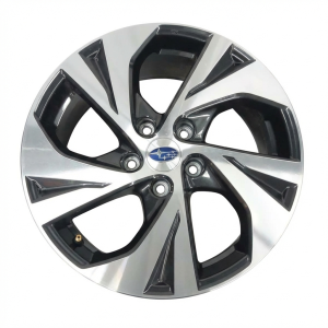 2020-2025 Subaru Legacy Black 17x7.5 Machined Charcoal Alloy Wheel (New OEM)
