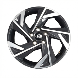 2024-2025 Hyundai Elantra Black 17x7 5-Spoke Machined Charcoal Alloy Wheel (Used OEM)
