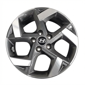 2020-2025 Hyundai Venue Black 17x6.5 Machined Charcoal Alloy Wheel (Used OEM)