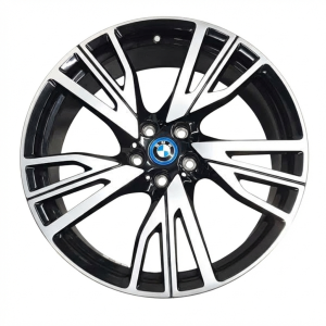 2014-2020 BMW i8 Black 20x7.5 Machined Black Alloy Wheel - Left (Driver) (New OEM)