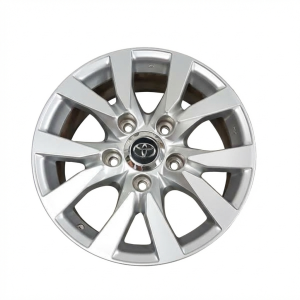 2016-2021 Toyota Land Cruiser Silver 18x8 10-Spoke Silver Painted Alloy Wheel (New OEM)