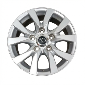 2016-2021 Toyota Land Cruiser Silver 18x8 10-Spoke Silver Painted Alloy Wheel (New OEM)
