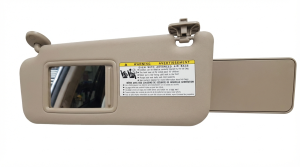 2006-2009 Toyota RAV4 Gray Illuminated Sun Visor - Left (Driver) (Used OEM)