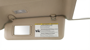 2011-2013 Toyota Highlander Gray Illuminated Sun Visor with Sunroof - Left (Driver) (Used OEM)