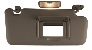 2011-2013 Toyota Highlander Gray Sun Visor with Sunroof and Illuminated Vanity Mirror - Right (Passenger) (Used OEM)
