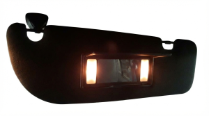 2015-2017 Ford Expedition Black Illuminated Sun Visor - Right (Passenger) (Used OEM)