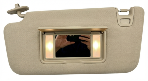2018-2020 Lincoln MKZ Tan Illuminated Sun Visor - Right (Passenger) (Used OEM)