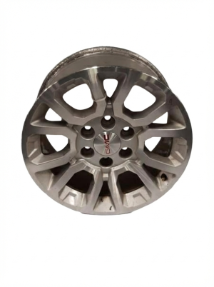 2015-2020 GMC Yukon XL 18x8.5 6 Double-Spoke Machined Silver Alloy Wheel (Used OEM)