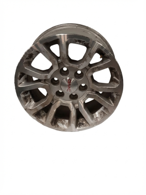 2015-2020 GMC Yukon XL 18x8.5 6 Double-Spoke Machined Silver Alloy Wheel (Used OEM)