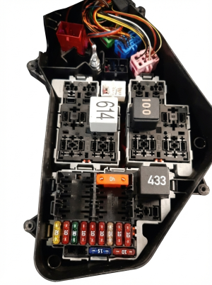 2011-2018 Porsche Cayenne Engine Compartment Battery Main Power Junction Fuse Box (Used OEM)