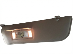 2009-2014 Ford E-150 Gray Sun Visor with Illuminated Vanity Mirror - Left (Driver) (Used OEM)