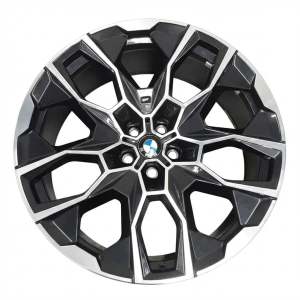 2023-2026 BMW X7 Gray 22x10.5 5 U-Spoke Machined Gray Alloy Rear Wheel (New OEM)
