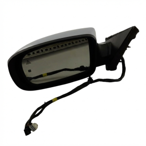 2011-2014 Chrysler 300 Chrome Power Heated Blind Spot Door/Side View Mirror with Signal and Puddle Lamps - Left (Driver) (Used OEM)