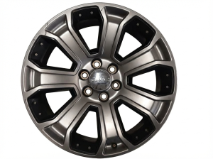 2015-2020 GMC Yukon XL Silver 22x9 7-Spoke Silver and Black Alloy Wheel (Used OEM)
