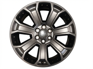 2015-2020 GMC Yukon XL Silver 22x9 7-Spoke Silver and Black Alloy Wheel (Used OEM)