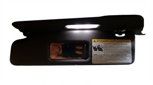 2010-2017 Audi S5 Black Illuminated Vanity Mirror Sun Visor - Left (Driver) (Used OEM)