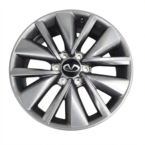 2025-2026 INFINITI QX80 Black 20x8.5 12-Spoke Charcoal Alloy Wheel (New OEM)