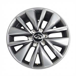 2025-2026 INFINITI QX80 Black 20x8.5 12-Spoke Charcoal Alloy Wheel (New OEM)