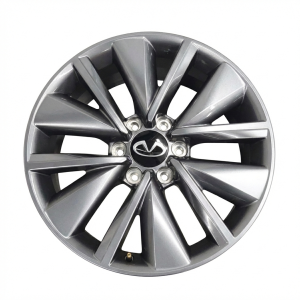 2025-2026 INFINITI QX80 Black 20x8.5 12-Spoke Charcoal Alloy Wheel (New OEM)