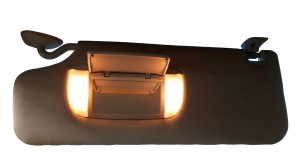 2015-2020 Toyota Sienna Gray Sun Visor with Illuminated Vanity Mirror - Left (Driver) (Used OEM)