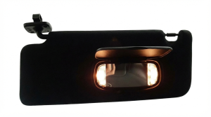 2016-2017 Chrysler 200 Black Sun Visor with Illuminated Vanity Mirror - Right (Passenger) (Used OEM)