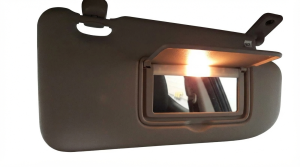 2019-2022 Nissan Rogue Sport Gray Sun Visor with Vanity Light - Right (Passenger) (Used OEM)