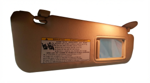 2010-2012 Lexus LS600h Tan Cloth Sun Visor - Right (Passenger) (Used OEM)