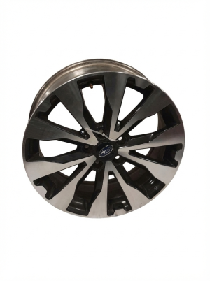 2015-2017 Subaru Legacy Black 18x7 Black Inlay Alloy Wheel (Used OEM)