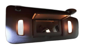 2017-2019 GMC Acadia Gray Sun Visor - Right (Passenger) (Used OEM)