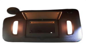 2017-2019 GMC Acadia Gray Illuminated Sun Visor - Left (Driver) (Used OEM)