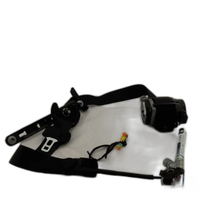 2016 Dodge Dart Black Seat Belt Assembly with Pretensioner - Front (Used OEM)
