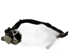 2013-2015 Ford Police Interceptor Utility Black Seat Belt Assembly - Front, Left (Driver) (Used OEM)