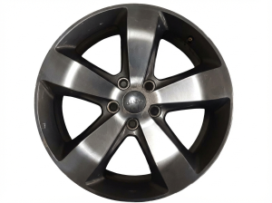 2014-2016 Jeep Grand Cherokee Gray 20x8 5-Spoke Polished Alloy Wheel (Remanufactured OEM)