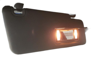 2015-2020 Ram 1500 Gray Sun Visor with Illuminated Vanity Mirror - Right (Passenger) (Used OEM)