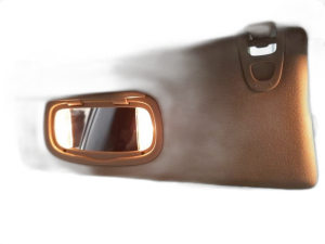 2014-2018 Jeep Cherokee Tan Illuminated Sun Visor - Left (Driver) (Used OEM)