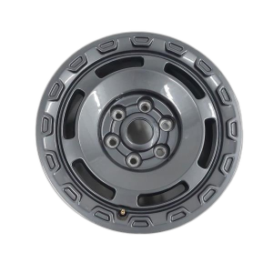 2021-2025 Ford Bronco Black 17x8.5 Slotted Spoke Painted Charcoal Alloy Wheel (New OEM)