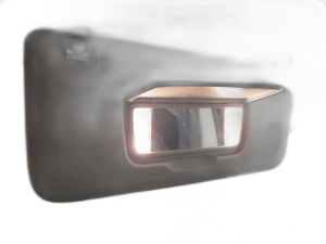 2018-2024 Buick Enclave Gray Sun Visor with Illuminated Vanity Mirror - Right (Passenger) (Used OEM)