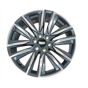 2021-2024 GMC Yukon XL Black 22-Inch 12-Spoke Machined Polished Charcoal Alloy Wheel (Remanufactured OEM)
