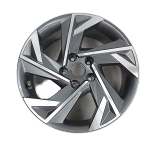 2024-2025 Hyundai Elantra Black 17x7 5-Spoke Machined Charcoal Alloy Wheel (Used OEM)