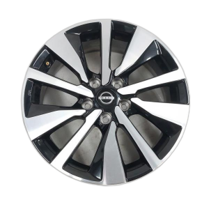 2020-2024 Nissan Sentra Black 17x7 10-Spoke Machined Black Alloy Wheel (Remanufactured OEM)