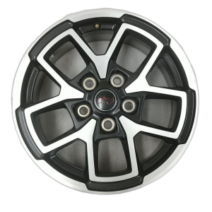 2024-2026 Jeep Wrangler Black 17x7.5 Machined Black Alloy Wheel (New OEM)