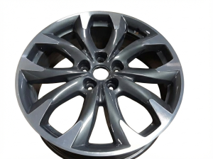 2016 Mazda CX-5 Black 19x7 10-Spoke Machined Charcoal Alloy Wheel (Remanufactured OEM)