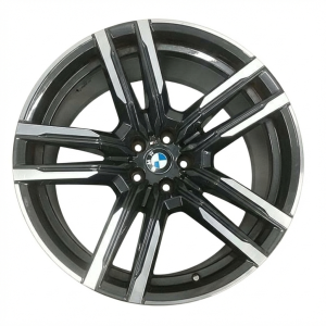 2020-2025 BMW X5 m Black 21x11.5 10-Spoke Machined Charcoal Alloy Rear Wheel (Remanufactured OEM)